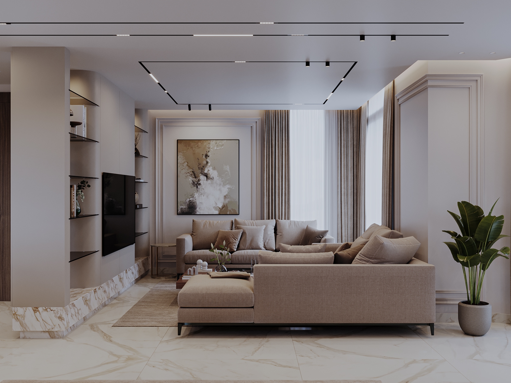 Mr. AK Duplex Living Room